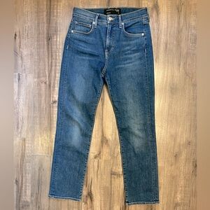 Veronica Beard Ryleigh Slim Straight High Rise Jeans